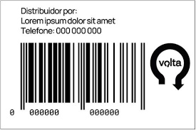 A photo of a barcode with a volta (portugal's deposit return system) logo right next to it, showcasing how all labels on DRS eligible containers will look like after the launch of the national deposit return system